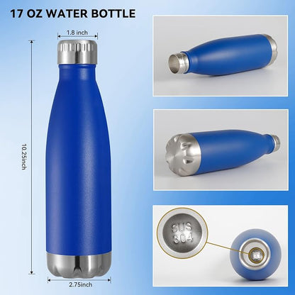 VEGOND 17oz Stainless Steel Water Bottles, Reusable Metal Sports Water Bottle - Image 3