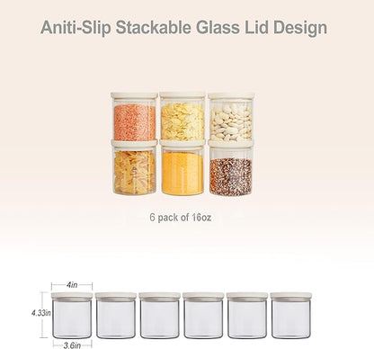 Urban Green Glass Food Storage Jar - Image 2