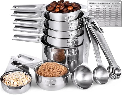 U-Taste Measuring Cups and Spoons Set of 15 : 7 Measuring Cups and 7 Measuring by U-Taste