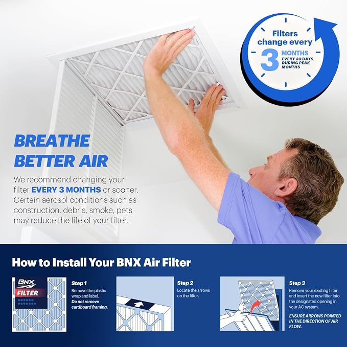 BNX TruFilter 12x30x1 Air Filter MERV 13 - Image 7
