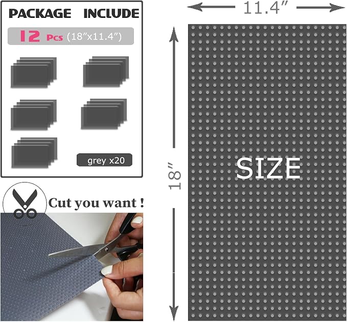 8Pcs Refrigerator Liners, Washable Fridge Liner Mats Covers Pads - Image 2