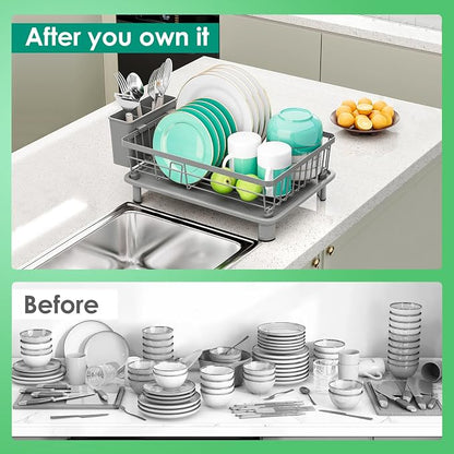 GAOKASE Dish Drying Rack, Stainless Steel-Dish Rack, Dish Racks - Image 5