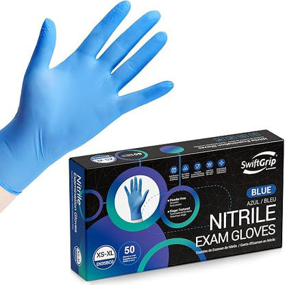 Disposable Nitrile Exam Gloves, Nitrile Gloves Disposable Latex Free, Medical by SwiftGrip