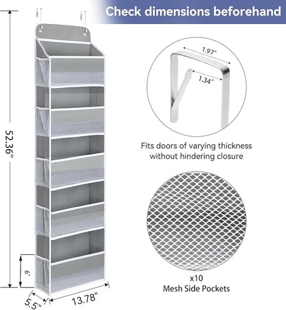 QINGUANG Over The Door Organizer, Hanging Organization And Storage, Behind Door - Image 3