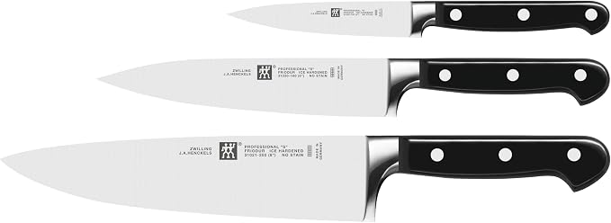Zwilling Professional S J.A Henckels 3 Piece Knives Set by Zwilling