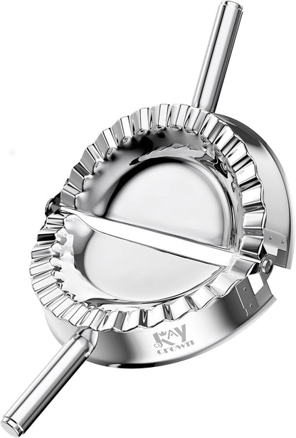 KAYCROWN 6 Inch Empanada Press, Stainless Steel Dumpling Maker Dough Cutter by KAYCROWN