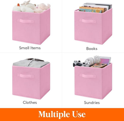Lifewit 12 Packs Storage Cubes, 11 Inch Cube Storage Bins, Foldable Decorative - Image 4