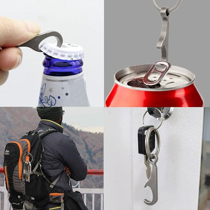 Titanium Bottle Opener, Small Keychain Beer Bottle Opener Can Opener - Image 7