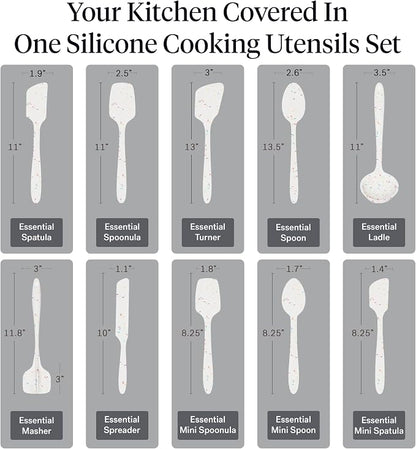 GIR: Get It Right 10-Piece Silicone Ultimate Kitchen Utensil Set – Spatulas - Image 3