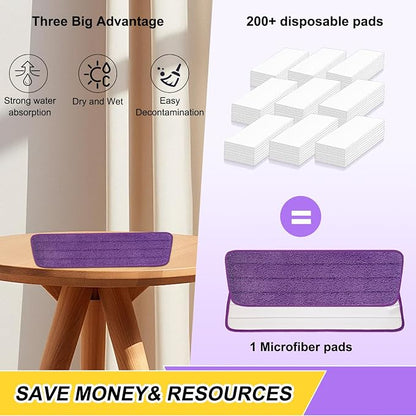 16.5 inch Reusable Mop Pads Microfiber Spray Mop Replacement Heads - Image 7