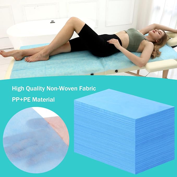 Disposable Bed Sheets for Massage Table 100 Pcs 31" x 71" Waterproof Massage - Image 2