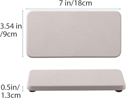 NiuYichee 2 Pcs Water Absorbing Stone Trays, Kitchen/Bathroom Sink Soap Dish - Image 3