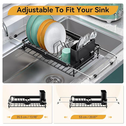 Over the Sink Dish Drying Rack, In Sink Dish Drying Racks, Expandable Dish Rack - Image 3