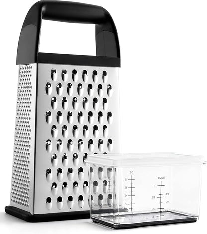 Urbanstrive Cheese Grater With Container Box Grater Stainless Steel Graters by Urbanstrive