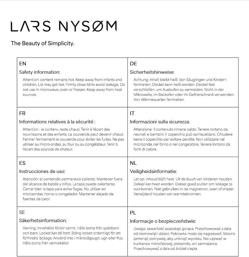 LARS NYSØM Stainless Steel Insulated XL Water Bottle 12oz 17oz 25oz 34oz 51oz | - Image 8