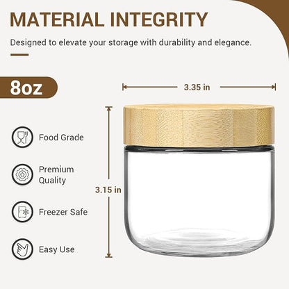 NETANY 4-pack 8oz Glass jars - Image 2