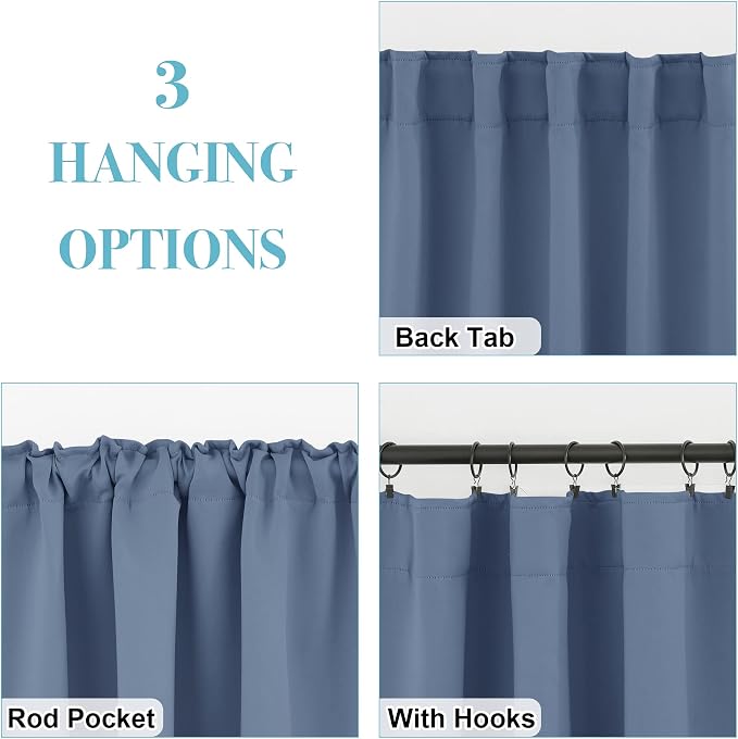 RYB HOME Room Darkening Curtains - Image 6