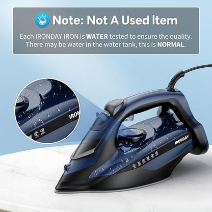 Steam Iron for Clothes Fast Heating, 1700W Iron Precision - Image 2