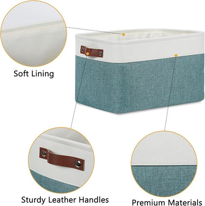 DULLEMELO Storage Baskets for Organizing, Rectangular Fabric Storage Bins - Image 7
