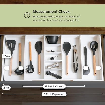 KitchenEdge Adjustable Kitchen Drawer Organizer - Image 7