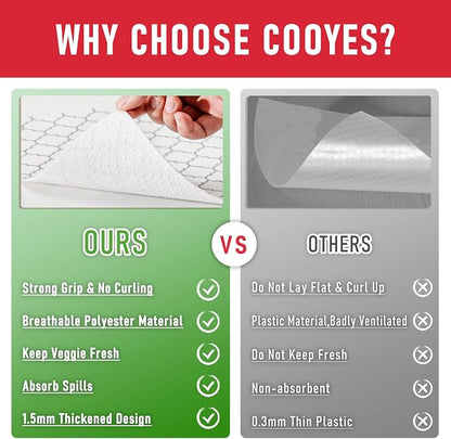 Cooyes 12 Pack Refrigerator Liners, Non Slip Fridge Mats Washable, Refrigerator - Image 7