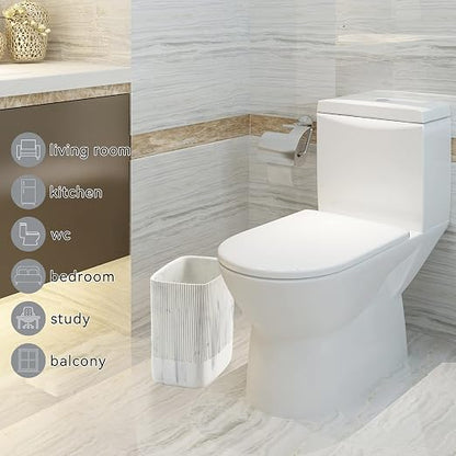 Polytree Bathroom Trash Can 1.8 Gallon Small Kitchen Garbage Can, Decor - Image 7