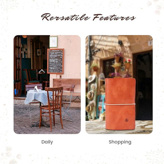 Genuine Leather Nomad Organizer Travel Wallet | Women's Wallet Clutch Passport Holder