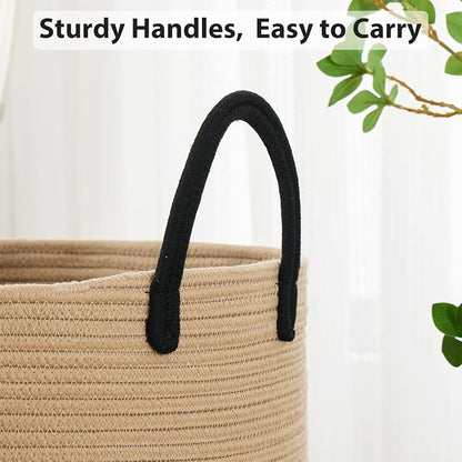 Fiona's magic 100L Extra Large Laundry Hamper Basket, 26.4Gal Tall Woven - Image 5