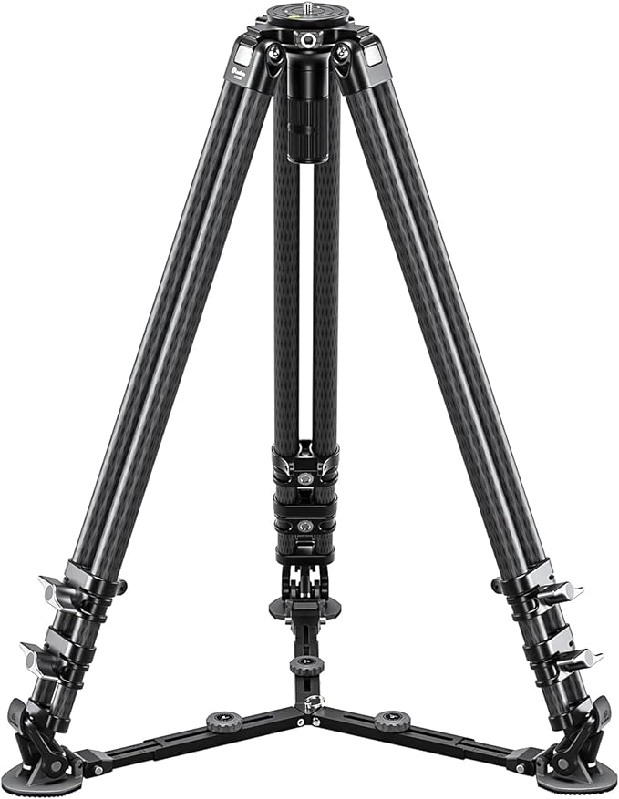 Leofoto LVC-193C Carbon Fiber Twin Leg Video Tripod+BV-15 Fluid Head