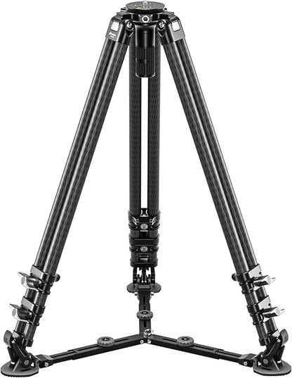 Leofoto LVC-193C Carbon Fiber Twin Leg Video Tripod+BV-15 Fluid Head