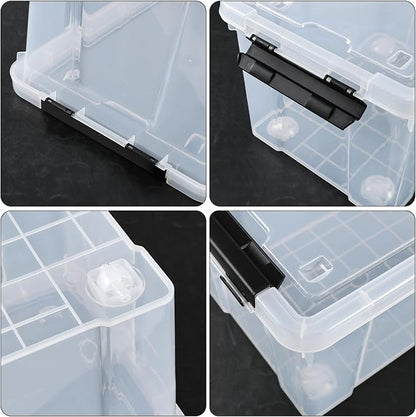 22 Qt Latching Storage Box, Stackable Bin - Image 3