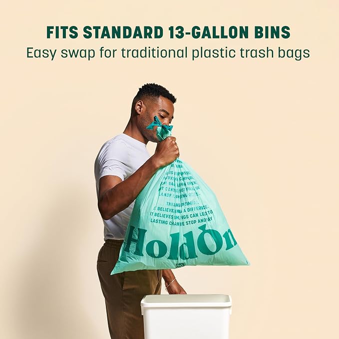 HoldOn 13-Gallon Trash Bags – Tall Kitchen Trash Bags - Image 4