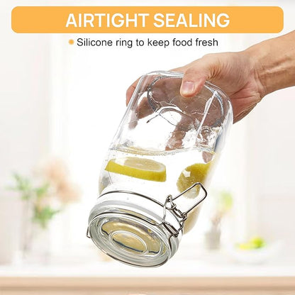 CHEFSTORY 50oz Airtight Glass Jars - Image 3
