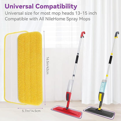 16.5 inch Microfiber Mop Pads for Rubbermaid Reveal Spray Mop and Any 16.5" - Image 3