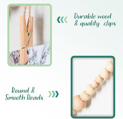 4 Feet Wooden Beads Garland - Image 6