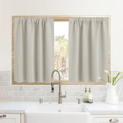 RYB HOME Curtains for Bedroom 63 inches Long, W 62 x L 63, 2 Panels by RYBHOME