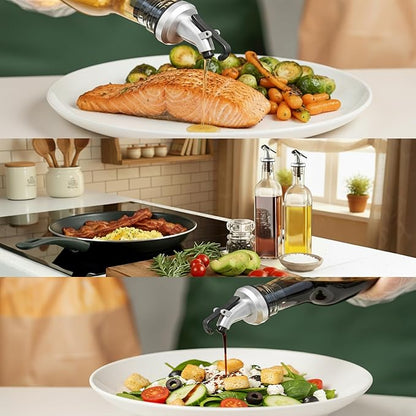 WERTIOO Olive Oil Dispenser Bottle, 17 OZ Glass Oil Dispenser - Image 7
