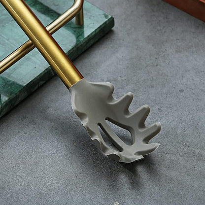 Gold Spaghetti Spoon, Berglander Non-stick Silicone Pasta Server - Image 5