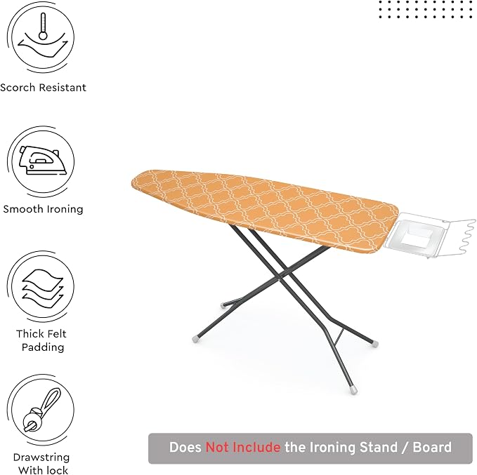 Encasa XO Ironing Board Cover and Pad 49"x18" - Image 3