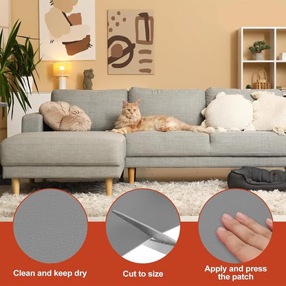 PATIKIL Leather Patches Tape for Furniture, 3.2 x 61 Inch Self Adhesive Vinyl - Image 3