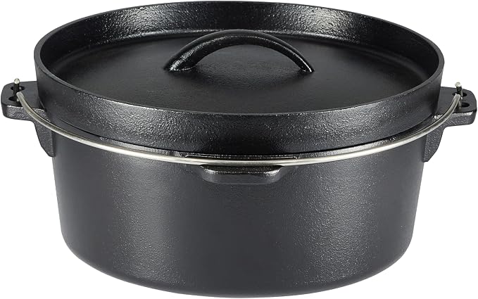 Amazon Basics Pre-Seasoned Cast Iron 5-Piece Cookware Set, Oven Safe, Cooks - Image 2