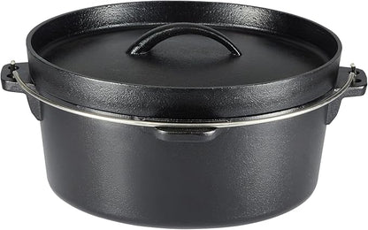 Amazon Basics Pre-Seasoned Cast Iron 5-Piece Cookware Set, Oven Safe, Cooks - Image 2