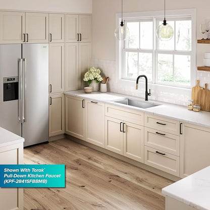 Kraus KHU100-32 Standart PRO 16 Gauge Undermount Single Bowl Stainless Steel Kitchen Sink, 32 Inch