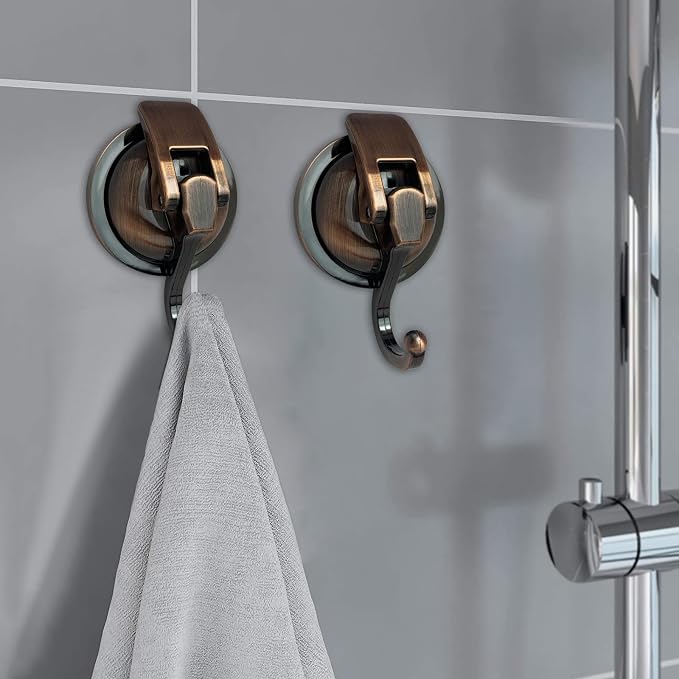 Heavy Duty Vacuum Suction Shower Hooks, Glass Suction Cup, - Image 2