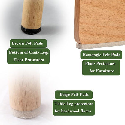 Fursafe&Q Felt Furniture Pads, Furniture Felt Pads - Image 6