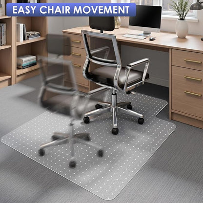 Kuyal Office Chair Mat for Carpet, 2 Pack 36x48 Clear Heavy Duty Computer Chair - Image 6