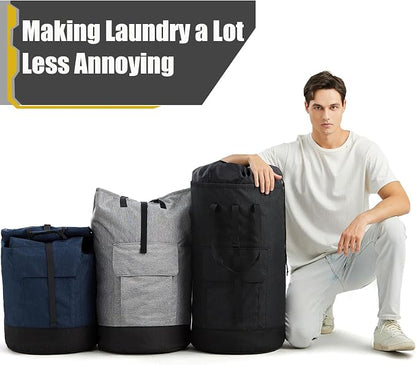 Laundry Bag for College, 115L Laundry Backpack Extra Large Heavy Duty, College - Image 6