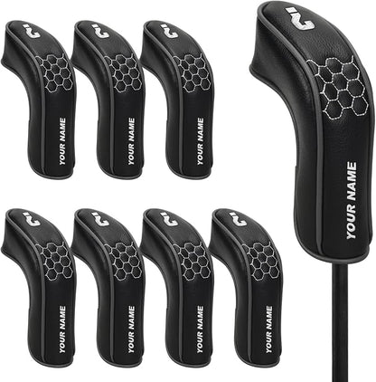 mytag 8PCS Golf Hybrid Iron Covers Set, Knit Hybrid Head Covers, Fits Cobra T - Image 7