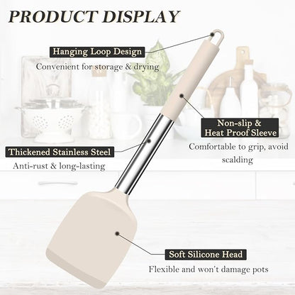 TeamFar Kitchen Utensils, for Frying Mixing Draining Turning, Healthy & - Image 3