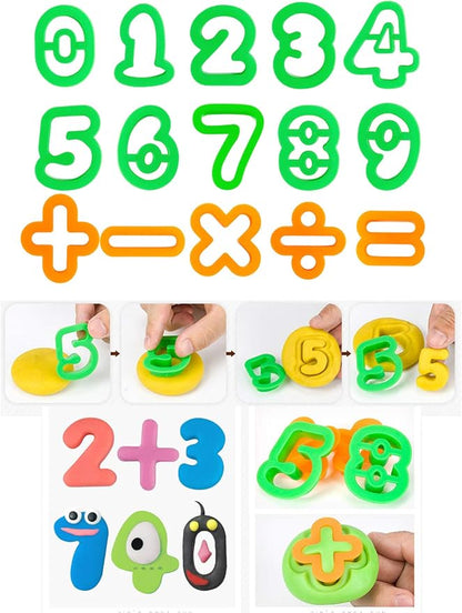 Kids Letter Molds Numeral Molds Tools Set - Image 3